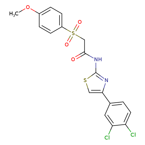 N-[4-(3,4-dichlorophenyl)-1,3-thiazol-2-yl]-2-(4-methoxybenzenesulfonyl)acetamide