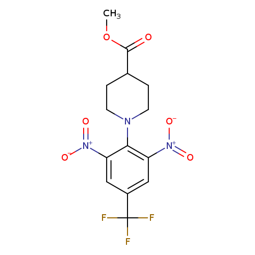 methyl 1-[2,6-dinitro-4-(trifluoromethyl)phenyl]piperidine-4-carboxylate