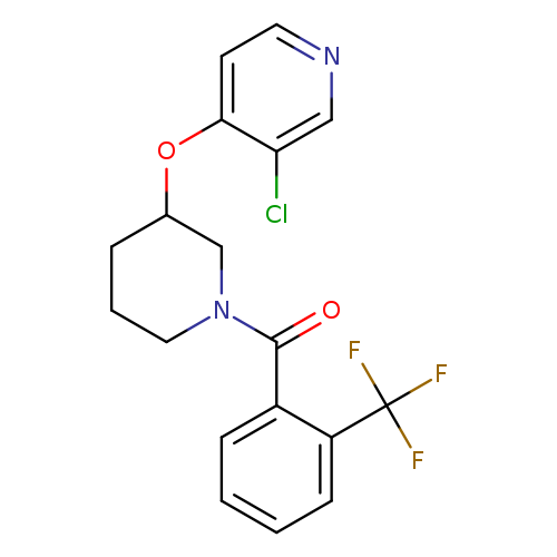 3-chloro-4-({1-[2-(trifluoromethyl)benzoyl]piperidin-3-yl}oxy)pyridine