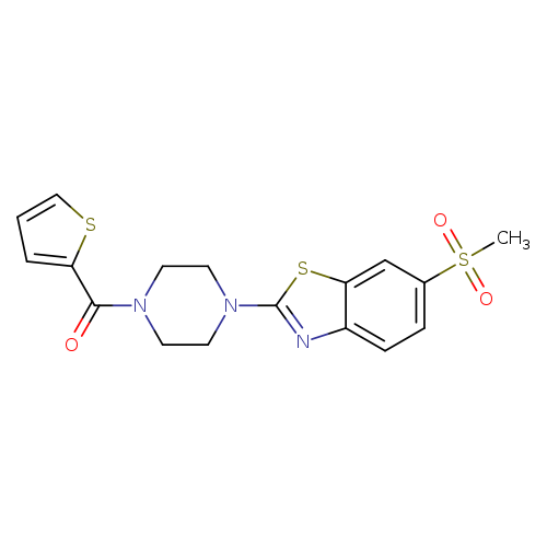 6-methanesulfonyl-2-[4-(thiophene-2-carbonyl)piperazin-1-yl]-1,3-benzothiazole