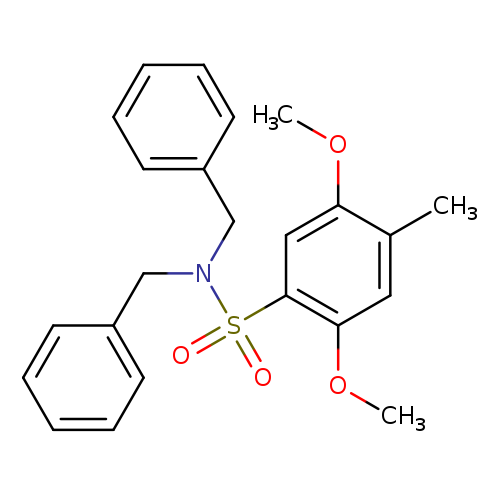 N,N-dibenzyl-2,5-dimethoxy-4-methylbenzene-1-sulfonamide