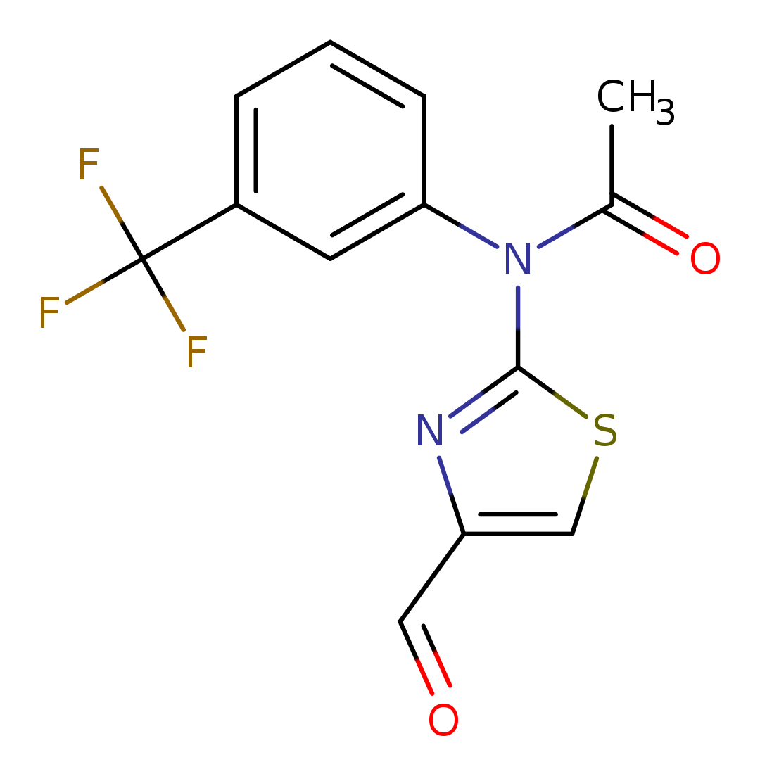 N-(4-formyl-1,3-thiazol-2-yl)-N-[3-(trifluoromethyl)phenyl]acetamide