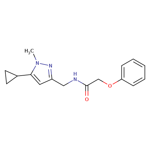 N-[(5-cyclopropyl-1-methyl-1H-pyrazol-3-yl)methyl]-2-phenoxyacetamide