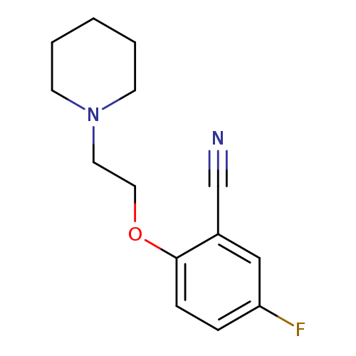 5-Fluoro-2-[2-(piperidin-1-yl)ethoxy]benzonitrile