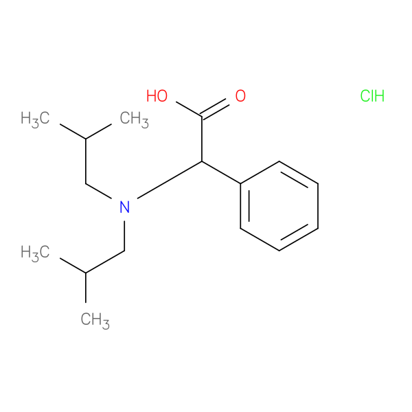 2-(Diisobutylamino)-2-phenylacetic acid hydrochloride