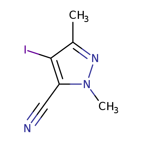 4-Iodo-1,3-dimethyl-1H-pyrazole-5-carbonitrile