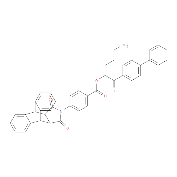 1-([1,1'-biphenyl]-4-ylcarbonyl)pentyl 4-(16,18-dioxo-17-azapentacyclo[6.6.5.0~2,7~.0~9,14~.0~15,19~]nonadeca-2,4,6,9,11,13-hexaen-17-yl)benzoate