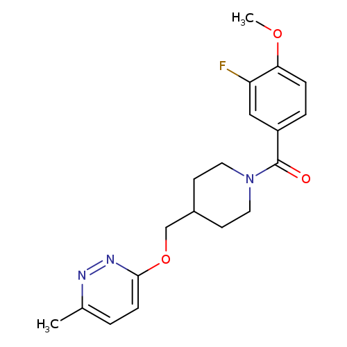 3-{[1-(3-fluoro-4-methoxybenzoyl)piperidin-4-yl]methoxy}-6-methylpyridazine