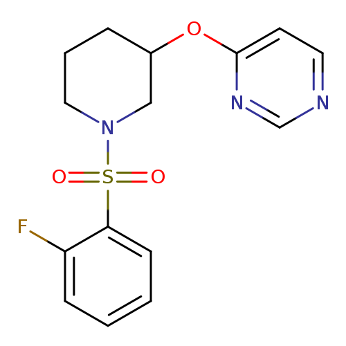4-{[1-(2-fluorobenzenesulfonyl)piperidin-3-yl]oxy}pyrimidine
