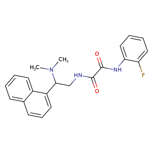 N-[2-(dimethylamino)-2-(naphthalen-1-yl)ethyl]-N'-(2-fluorophenyl)ethanediamide