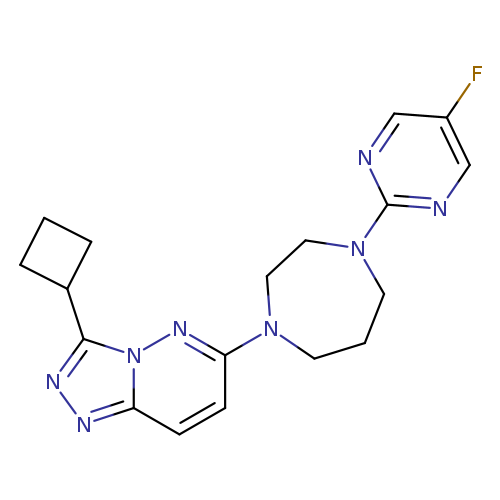 1-{3-cyclobutyl-[1,2,4]triazolo[4,3-b]pyridazin-6-yl}-4-(5-fluoropyrimidin-2-yl)-1,4-diazepane