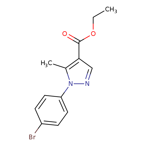 1H-Pyrazole-4-carboxylic acid, 1-(4-bromophenyl)-5-methyl-, ethyl ester