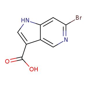 1H-Pyrrolo[3,2-c]pyridine-3-carboxylic acid, 6-bromo-