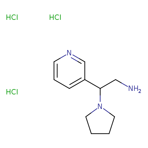 2-(pyridin-3-yl)-2-(pyrrolidin-1-yl)ethan-1-aminetrihydrochloride