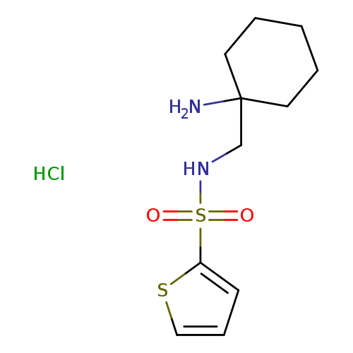 N-[(1-aminocyclohexyl)methyl]thiophene-2-sulfonamide hydrochloride