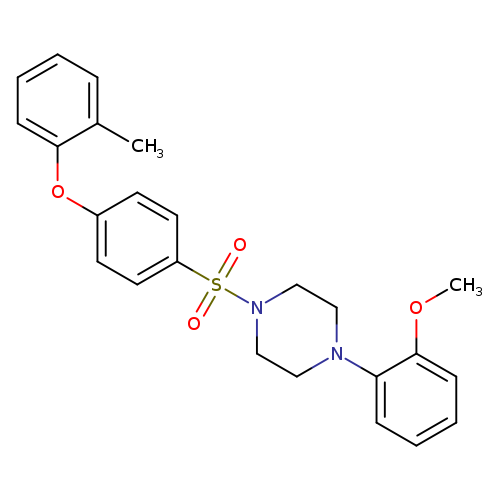 1-(2-methoxyphenyl)-4-[4-(2-methylphenoxy)benzenesulfonyl]piperazine