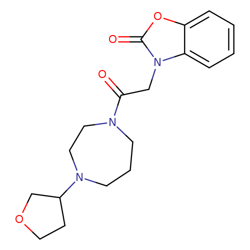 3-{2-oxo-2-[4-(oxolan-3-yl)-1,4-diazepan-1-yl]ethyl}-2,3-dihydro-1,3-benzoxazol-2-one