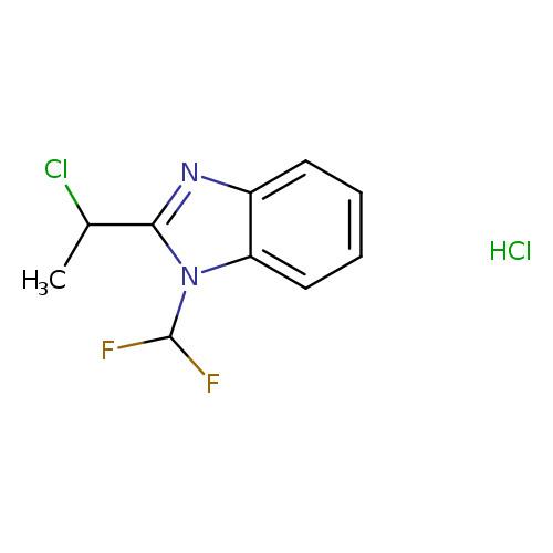 2-(1-Chloroethyl)-1-(difluoromethyl)benzimidazole HCl