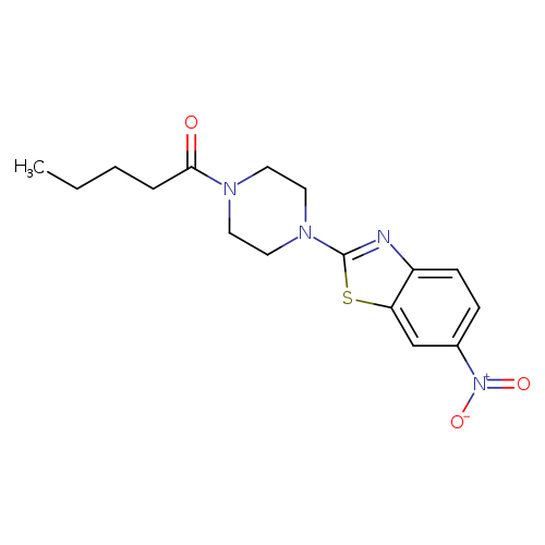 1-[4-(6-nitro-1,3-benzothiazol-2-yl)piperazin-1-yl]pentan-1-one