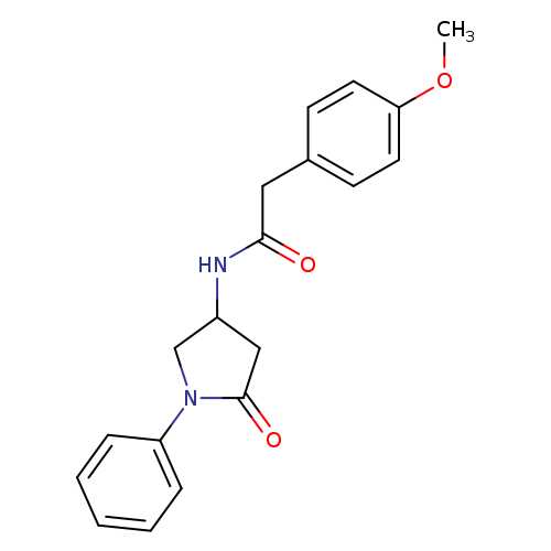 2-(4-methoxyphenyl)-N-(5-oxo-1-phenylpyrrolidin-3-yl)acetamide