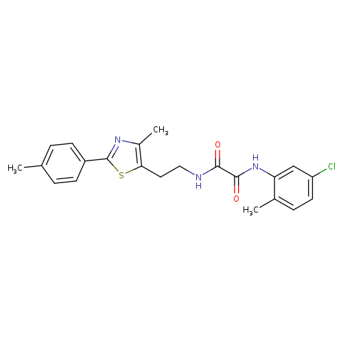 N'-(5-chloro-2-methylphenyl)-N-{2-[4-methyl-2-(4-methylphenyl)-1,3-thiazol-5-yl]ethyl}ethanediamide