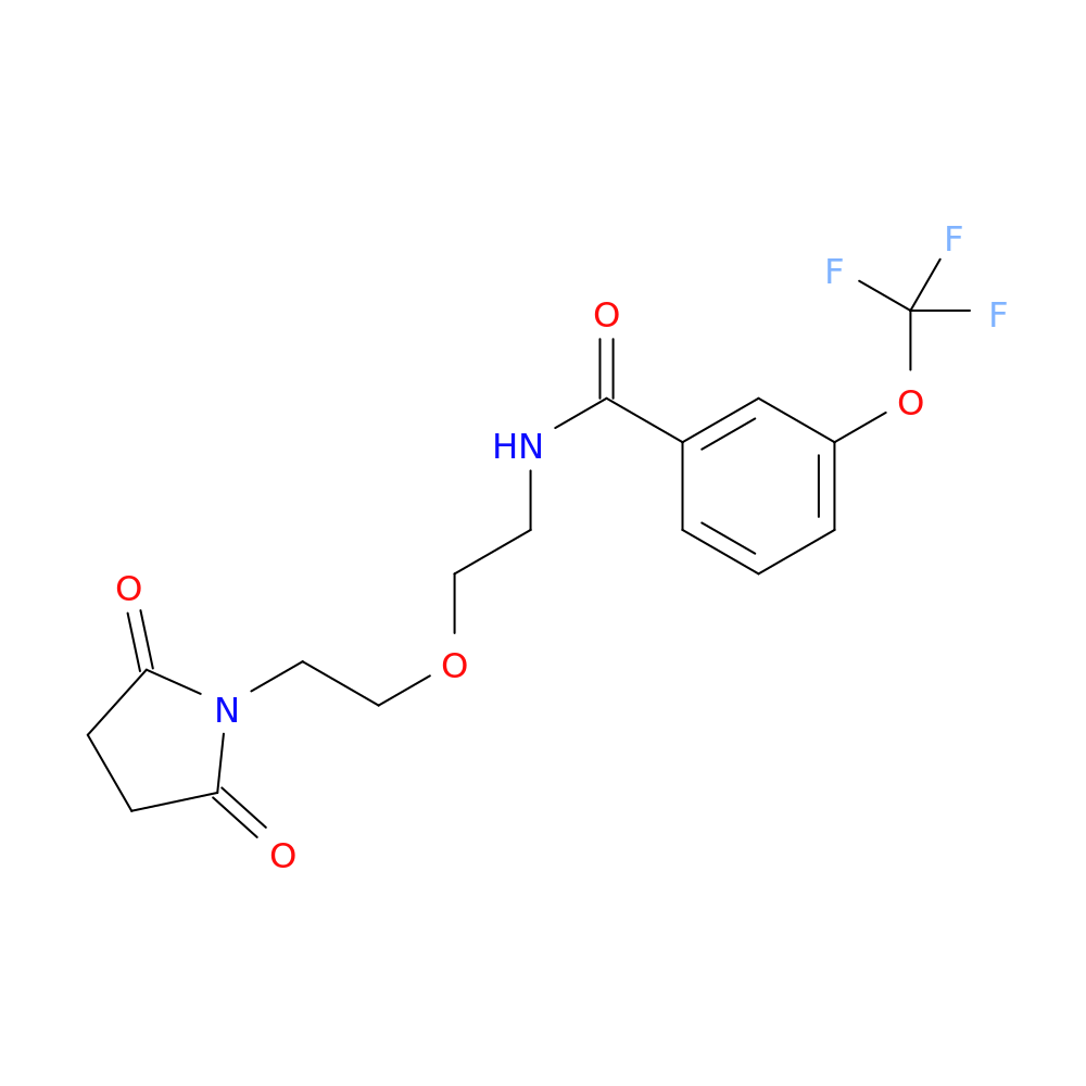 N-{2-[2-(2,5-dioxopyrrolidin-1-yl)ethoxy]ethyl}-3-(trifluoromethoxy)benzamide