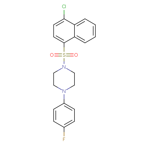 1-[(4-chloronaphthalen-1-yl)sulfonyl]-4-(4-fluorophenyl)piperazine