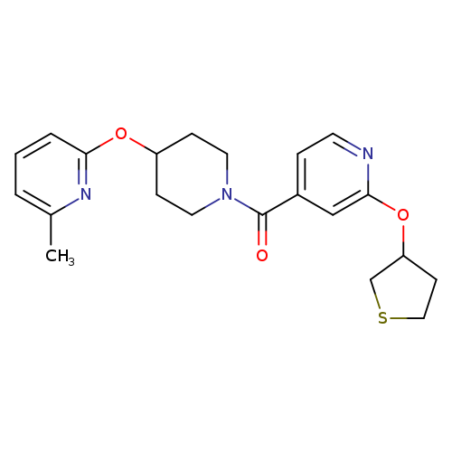 4-{4-[(6-methylpyridin-2-yl)oxy]piperidine-1-carbonyl}-2-(thiolan-3-yloxy)pyridine