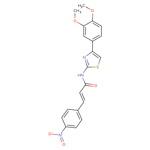(2E)-N-[4-(3,4-dimethoxyphenyl)-1,3-thiazol-2-yl]-3-(4-nitrophenyl)prop-2-enamide