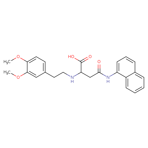 2-{[2-(3,4-dimethoxyphenyl)ethyl]amino}-3-[(naphthalen-1-yl)carbamoyl]propanoic acid