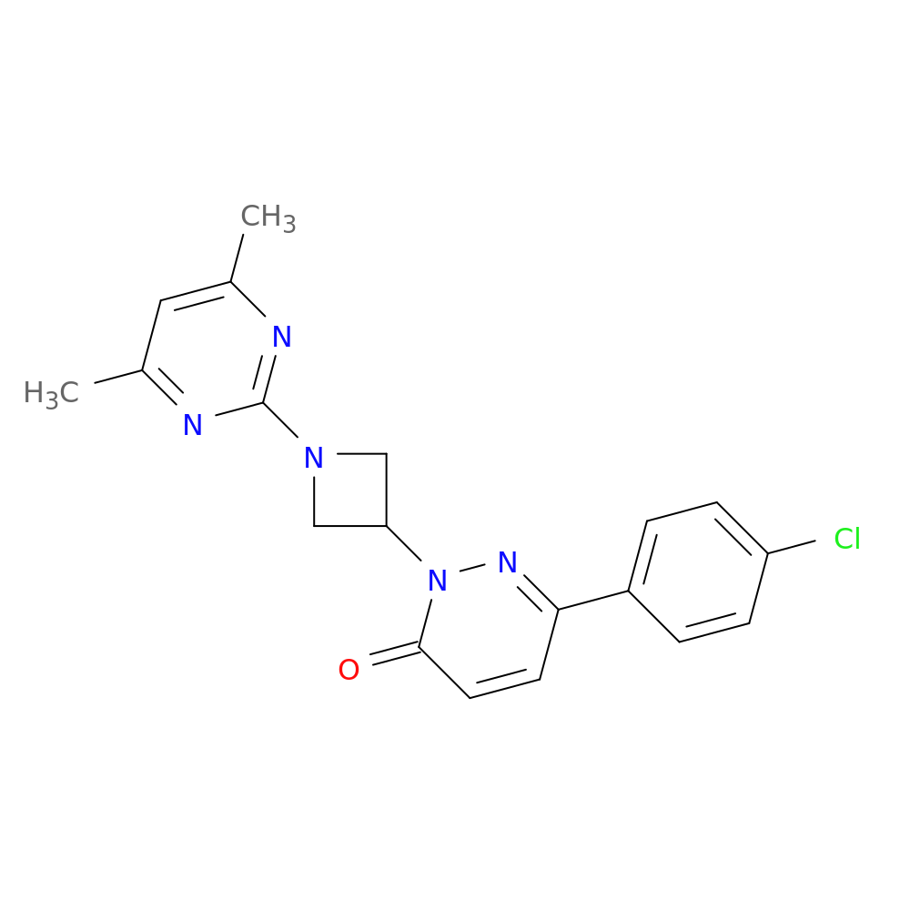 6-(4-chlorophenyl)-2-[1-(4,6-dimethylpyrimidin-2-yl)azetidin-3-yl]-2,3-dihydropyridazin-3-one