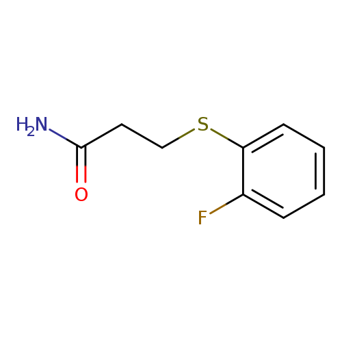 3-[(2-fluorophenyl)sulfanyl]propanamide