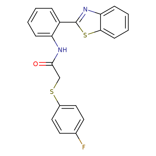 N-[2-(1,3-benzothiazol-2-yl)phenyl]-2-[(4-fluorophenyl)sulfanyl]acetamide