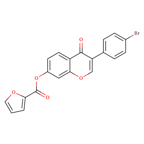 3-(4-bromophenyl)-4-oxo-4H-chromen-7-yl furan-2-carboxylate