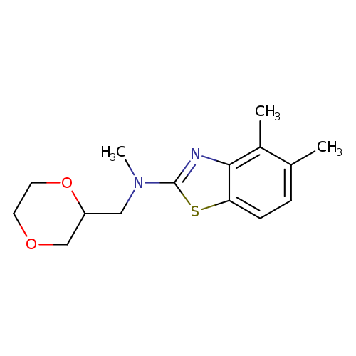 N-[(1,4-dioxan-2-yl)methyl]-N,4,5-trimethyl-1,3-benzothiazol-2-amine