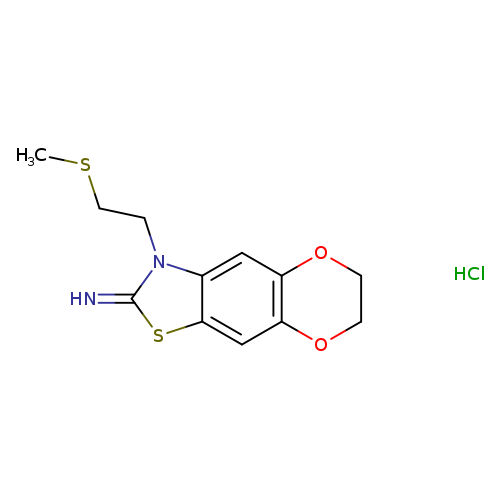"3-(2-(methylthio)ethyl)-6,7-dihydro-[1,4]dioxino[2',3':4,5]benzo[1,2-d]thiazol-2(3H)-imine hydrochloride"