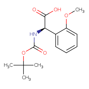 Benzeneacetic acid, α-[[(1,1-dimethylethoxy)carbonyl]amino]-2-methoxy-, (αR)-