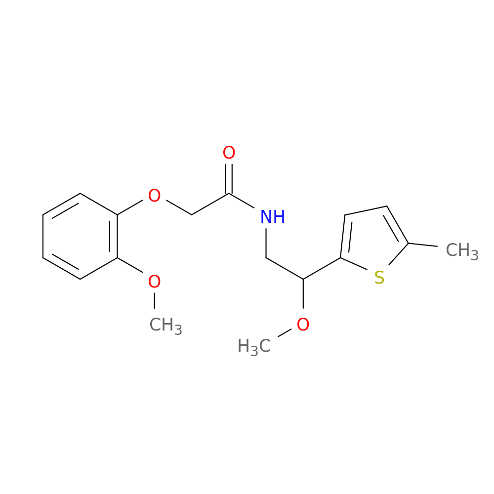 N-[2-methoxy-2-(5-methylthiophen-2-yl)ethyl]-2-(2-methoxyphenoxy)acetamide