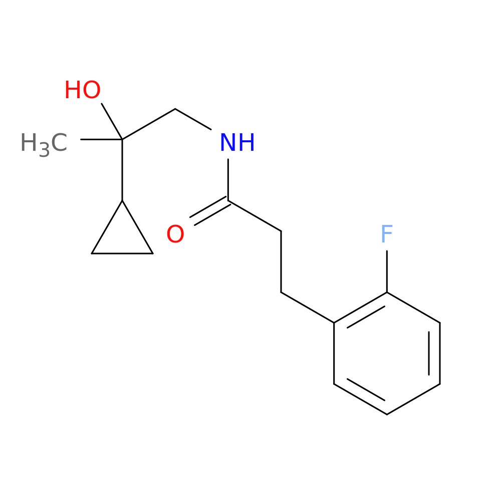 N-(2-cyclopropyl-2-hydroxypropyl)-3-(2-fluorophenyl)propanamide