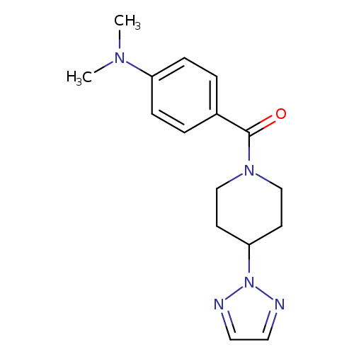 N,N-dimethyl-4-[4-(2H-1,2,3-triazol-2-yl)piperidine-1-carbonyl]aniline