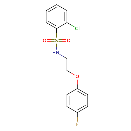 2-chloro-N-[2-(4-fluorophenoxy)ethyl]benzene-1-sulfonamide