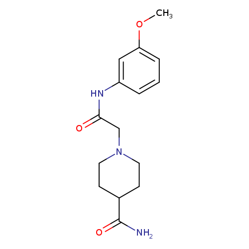 1-[(3-Methoxy-phenylcarbamoyl)-methyl]-piperidine-4-carboxylic acid amide