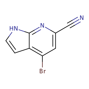 1H-Pyrrolo[2,3-b]pyridine-6-carbonitrile, 4-bromo-