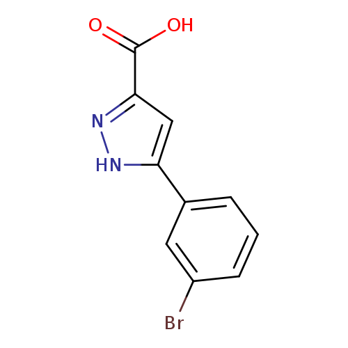 1H-Pyrazole-3-carboxylic acid, 5-(3-bromophenyl)-
