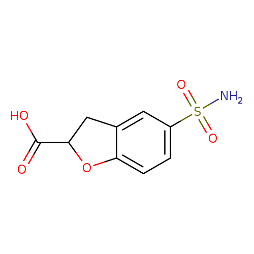 5-sulfamoyl-2,3-dihydro-1-benzofuran-2-carboxylicacid