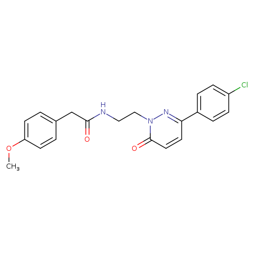 N-{2-[3-(4-chlorophenyl)-6-oxo-1,6-dihydropyridazin-1-yl]ethyl}-2-(4-methoxyphenyl)acetamide