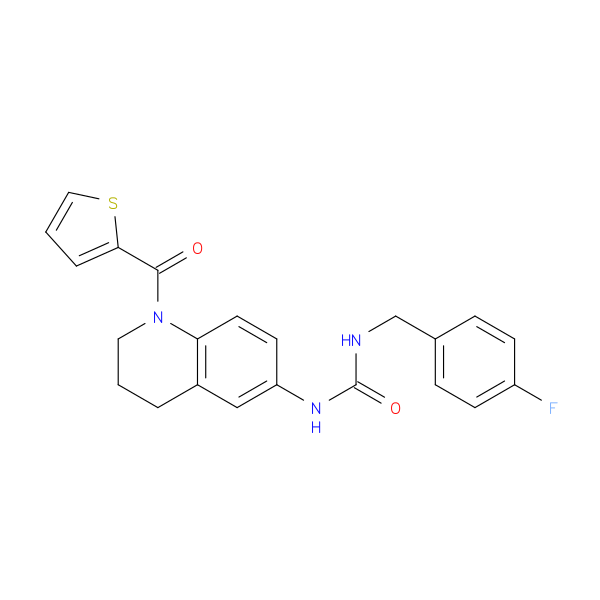 1-[(4-fluorophenyl)methyl]-3-[1-(thiophene-2-carbonyl)-1,2,3,4-tetrahydroquinolin-6-yl]urea