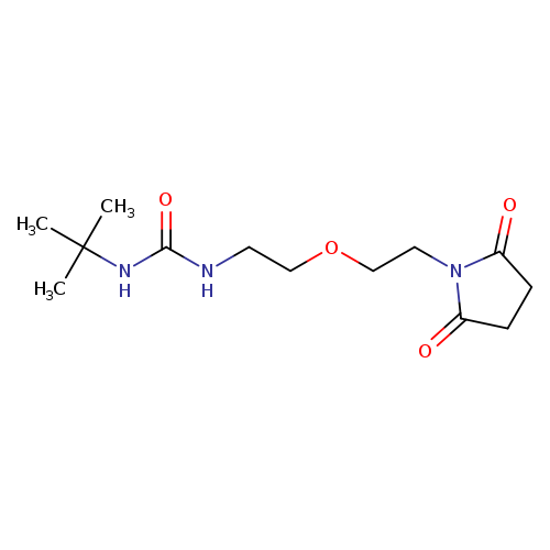 3-tert-butyl-1-{2-[2-(2,5-dioxopyrrolidin-1-yl)ethoxy]ethyl}urea