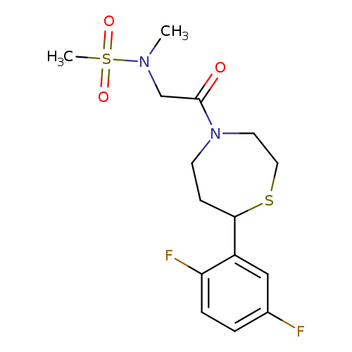 N-{2-[7-(2,5-difluorophenyl)-1,4-thiazepan-4-yl]-2-oxoethyl}-N-methylmethanesulfonamide