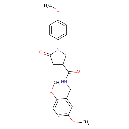 N-[(2,5-dimethoxyphenyl)methyl]-1-(4-methoxyphenyl)-5-oxopyrrolidine-3-carboxamide
